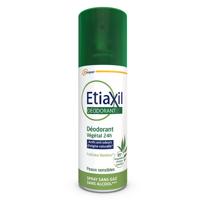 Etiaxil Deodorante Spray per piante 24 ore su 24 Pelle Sensibile 100ml