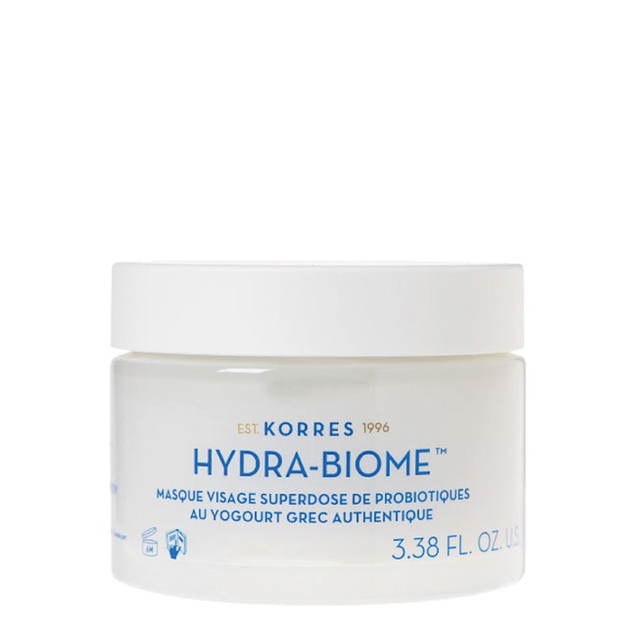 Hyra-Biome Maschera Superdose con Probiotici e Yogurt Greco (pelle stressata) 100ml Yaourt Grec Korres