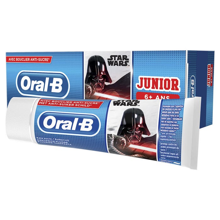 Oral-B Dentifricio Junior 6 anni e Plus Star Wars Menta 75ml Oral-B
