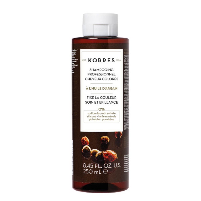 Shampoo professionale all'Olio di Argan per la Colorazione (Capelli colorati) 250ml Argan Korres