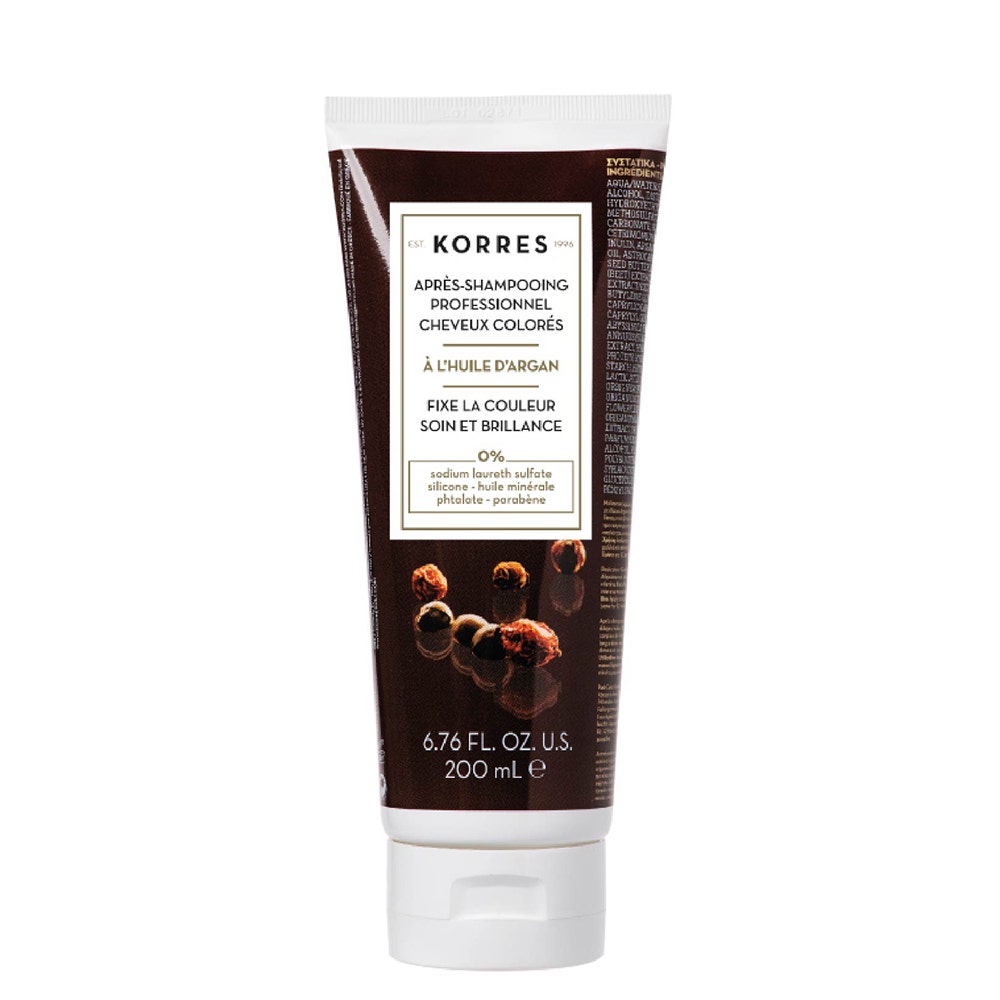Korres Olio di argan Balsamo professionale post-colorazione per capelli colorati 250ml