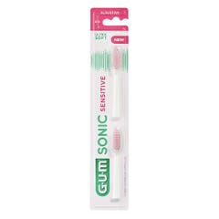 Gum Sonic Sensitive Ricariche per spazzolini da denti x2