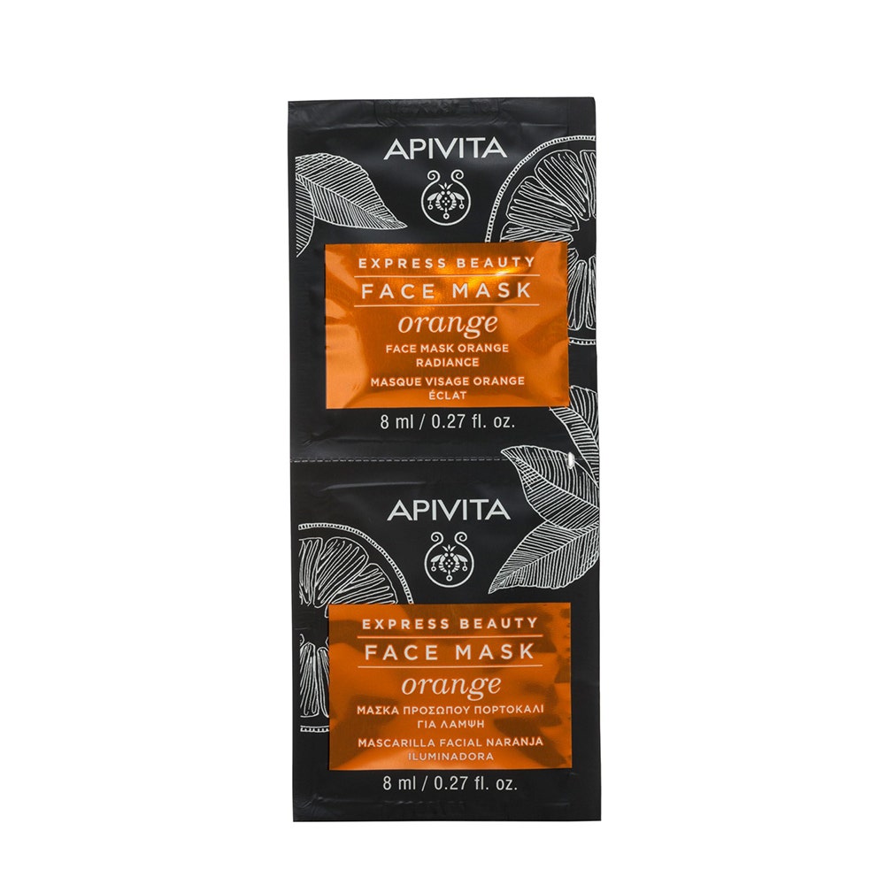 Apivita Express Beauty Maschera viso Radiance all'arancia 2x8ml