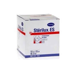 Hartmann Sterilux Compressa in Tessuto Non Tessuto 7,5cm x 7,5cm ES 50 confezioni contenenti 2 buste sterili