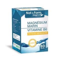 Nat&form Magnesium Marin 2x40 Gelules 80 gélules Nat&Form