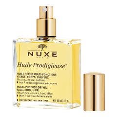 Olio Secco Multi-funzione Per Viso, Corpo e Capelli 100ml Huile Prodigieuse Visage Corps Et Cheveux Nuxe