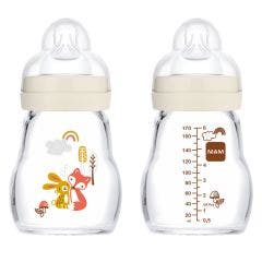 Biberon En Verre Debit 1 Premium 0 Mois Et Plus 170 ml Mam