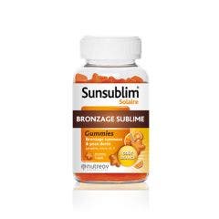 Bronzage Sublime 60 Gummies Sunsublim Goût Orange Nutreov