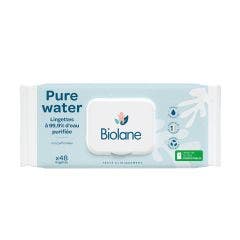 Lingettes pure water Biolane