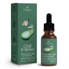 Olio di avocado ad ampio spettro 10% (in francese) 1000 mg CBD Delicure