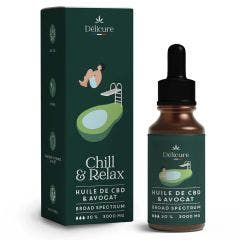 Olio di avocado ad ampio spettro 30% (in francese) 3000 mg CBD Delicure