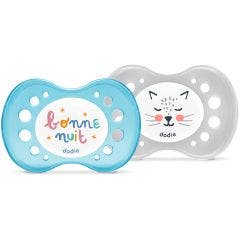 Sucettes Symétriques Nuit Dodo les animaux x2 18 mois et plus Dodie