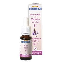 N°31 Verveine Bio Demeter Fleurs De Bach Altruisme Tolerance 20ml Biofloral