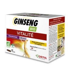 Ginseng Vitalité Bio 20 shots de 15ml Ortis