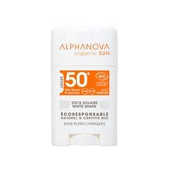 Stick Solaire Blanc Bio Spf50+ Sun Visage 12g Alphanova