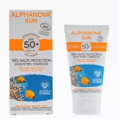 Crema solare ipoallergenica Spf50+ Bio 50g Alphanova