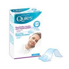 Anti Ronflement Bandelettes Nasales Petit Moyen Format X24 x24 Quies
