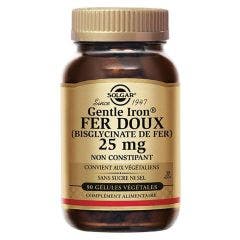 Gentle Iron Fer Doux 90gelules Vegetales 90 Gélules Végétales Solgar