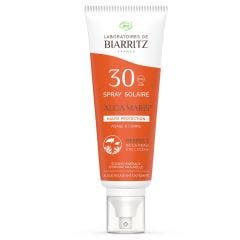 Spray solare SPF30 Bio 100ml Soins Solaires Haute Protection Naturelle Tous Types de Peaux Laboratoires De Biarritz