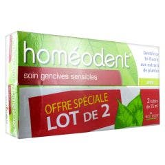 Dentifrice Soin Gencives Sensibles Anis 2x75ml Homeodent Boiron