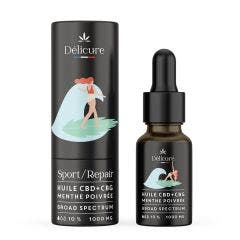 Olio per dolori CBD CBG Sport and Repair 1000mg 10ml Delicure