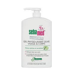 Gel fisio-detergente all'Oliva per viso e corpo 1L Pelle secca e sensibile Sebamed