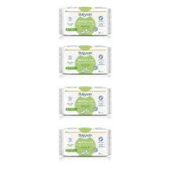 Salviette all'acqua biologiche 4x60 Bustine Dalla nascita Babysoin