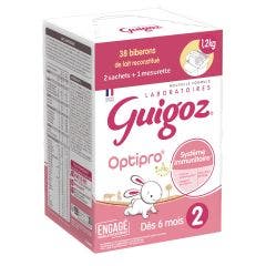 Latte in polvere 2 1.2 kg Optipro Da 6 mesi Guigoz