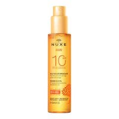 Olio solare anti-età viso e corpo bassa protezione Spf10 150ml Sun Visage Et Corps Nuxe