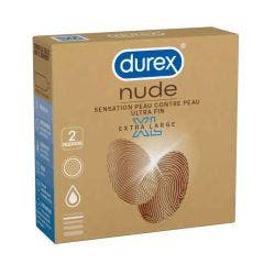 Preservativi XL Sensazione “pelle su pelle” x2 Nude Durex