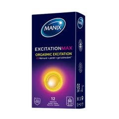 Préservatifs triple stimulation x14 Excitation max Manix