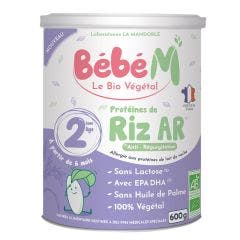 Preparazione Latte in polvere 2a età Proteine del Riso AR Bio 800g Bébé M Neonati dai 6 Mesi La Mandorle