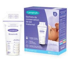 Sachets De Conservation De Lait Maternel X50 Lansinoh