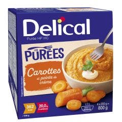 Purée hyperprotidique hypercalorique 4x200g Delical
