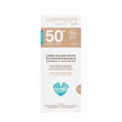 Sun Creme Teintee Claire Tres Haute Protection Spf50+ Bio 50g Organic Sun Peaux Sensibles et Réactives Alphanova