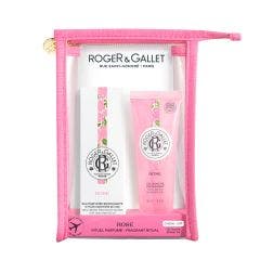 Acqua Profumata Bienfaisante e Gel Doccia Trousse Rose Roger & Gallet