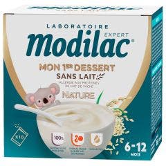 Mon Premier Dessert Sans Lait Des 6 Mois 10 Sachets 6-12 Mois Modilac