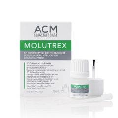 Solution pour application locale cutanée 5% hydroxyde de potassium 3ml Molutrex Acm