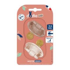 DODIE SUCETTE ANATOMIQUE MAM MASSAGE + 6 MOIS SILICONE x2 0 à 6 Mois Dodie