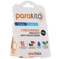 Pack 2 Plaquettes - Recharge pour Bracelet Anti-moustiques Dès 3 Ans Para Kito