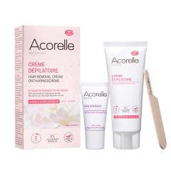 Crema depilatoria per viso e zone sensibili + Trattamento lenitivo 75ml Acorelle