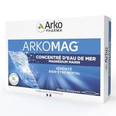 Magnesio marino e Vitamina B6 Gusto caramello 20 Ampolle Arkomag Arkopharma