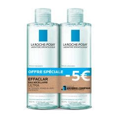 Acqua Micellare Purificante Pelle Grassa e Sensibile 2x400ml Effaclar Peaux Grasses La Roche-Posay