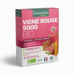 Vite Rossa 20 Fiale Biologiche 200 ml Maintient une bonne circulation Santarome
