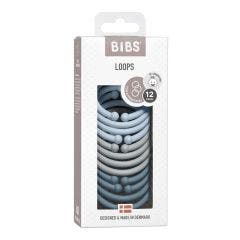 Anelli per la dentizione x12 Loops In gomma naturale fin dalla nascita Bibs