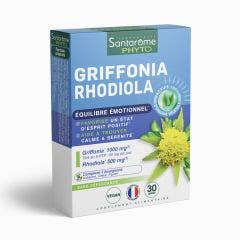 Griffonia Rhodiola 30 capsule Equilibre émotionnel Santarome