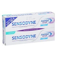 Dentifricio rapido e protettivo a lunga durata 2x75ml Sensodyne