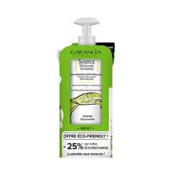 Source Micellaire incantata flacone da 400 ml + confezione di ricarica da 400 ml Mandorla 800 ml Garancia