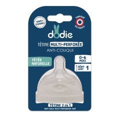 Dodie♦Tettarella in silicone multiforata anti-colica Tétine Multi-Perforée Silicone Dodie