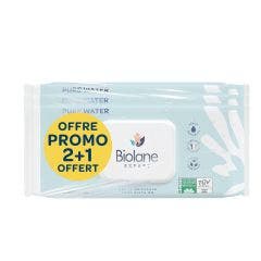 Salviette all'acqua pura 3x60 Expert Biolane